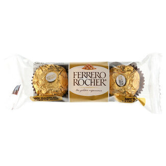 Ferrero Rocher Ferrero Rocher Hazelnut 3 pc, 1.3 oz, 12 ct