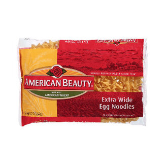 American Beauty American Beauty Noodles Egg Xtra Wide, 12 oz, 12 ct