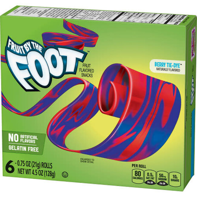 Fruit By The Foot Tie Dye Berry, 4.5 oz, 8 ct