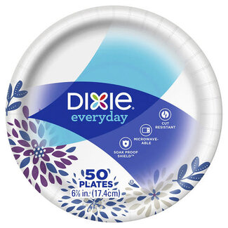Dixie Dixie Coordinates Plates 7'', 50 ct (Pack of 12)