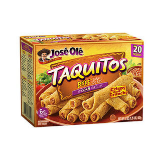 Jose Ole Jose Ole Shredded Beef Taquitos, 20 oz, 8 ct