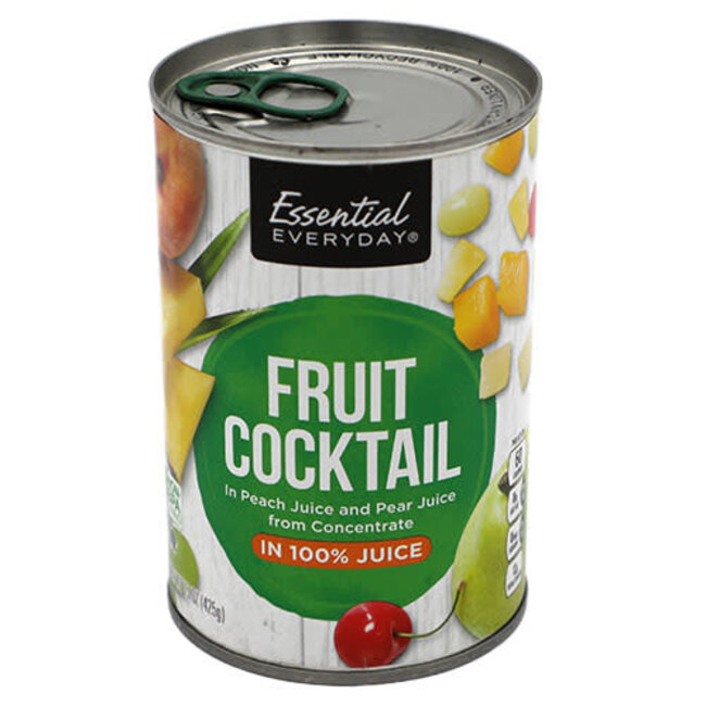 EED Fruit Cocktail In 100% Juice, 15 oz, 24 ct