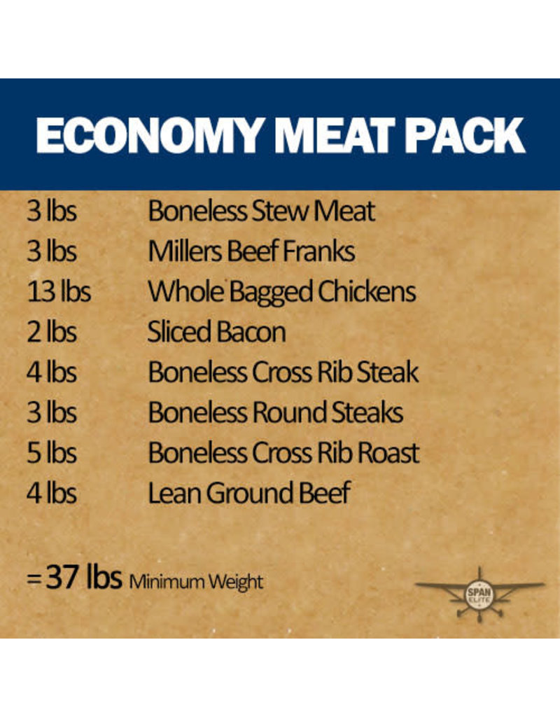 Economy Meat Pack, 37 lb Span Elite