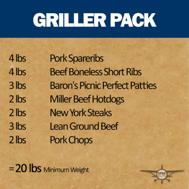 Griller Meat Pack, 20 lbs