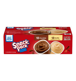 Hunt's Snack Pack Pudding, Variety, 3.25 oz, 36 ct