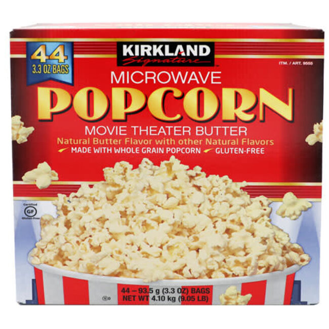 Kirkland Signature Movie Theatre Butter Popcorn, 3.3 oz, 44 ct