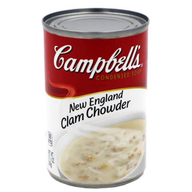 Campbells Soup New England Clam Chowder, 10.75 oz, 12 ct