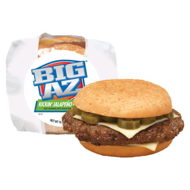 Big Az Kickin' Jalapeno Cheeseburger, 9.7 oz, 10 ct