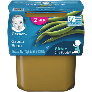 Gerber Gerber 2nd Foods Green Beans, 8 oz, 8 ct