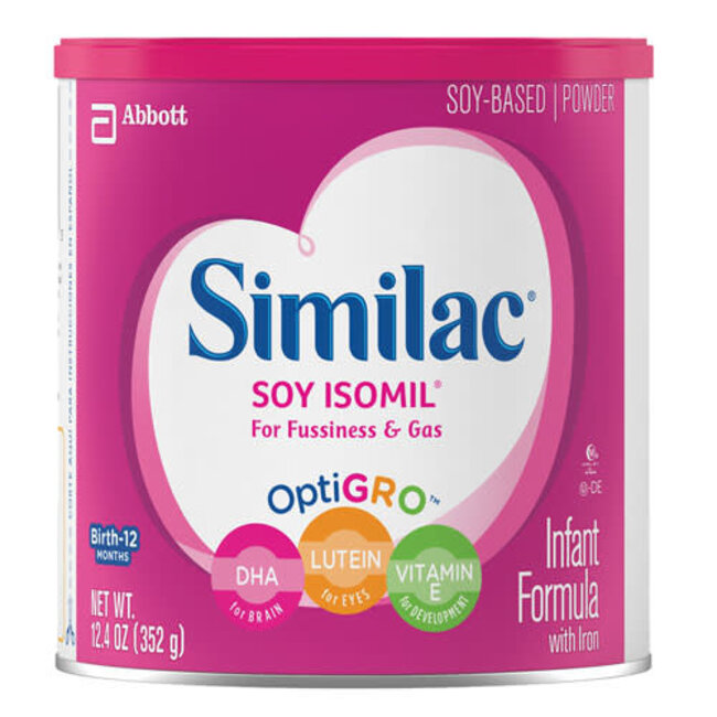 Similac Soy Isomil Baby Formula, 12.4 oz