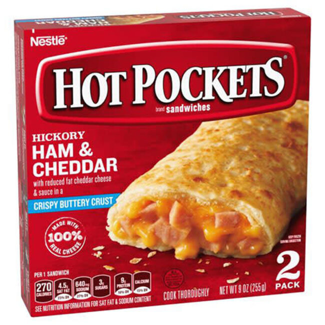 Hot Pockets Ham & Cheese, 9 oz, 8 ct