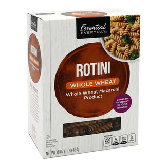 Essential Everyday EED Whole Wheat Rotini Pasta, 16 oz
