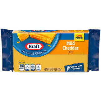 Kraft Kraft Mild Cheddar Cheese Chunk, 16 oz