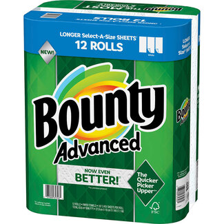 Bounty Bounty Paper Towels Select-A-Size, 12 ct