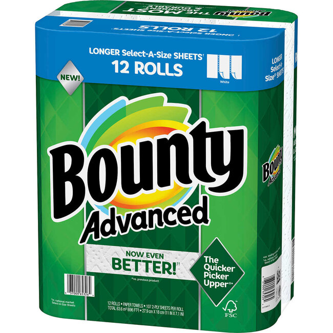 Bounty Paper Towels Select-A-Size, 12 ct