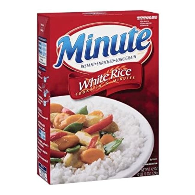 Minute Rice White Long Grain Instant, 42 oz