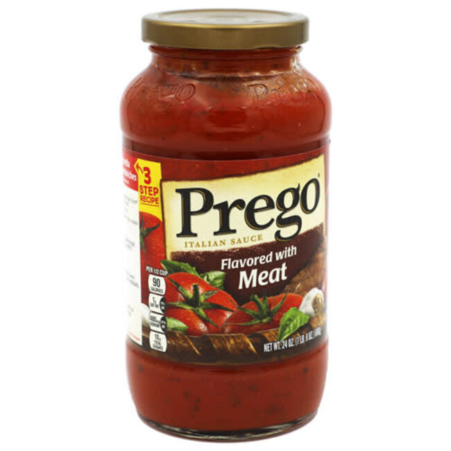 Prego Meat Pasta Sauce, 24 oz