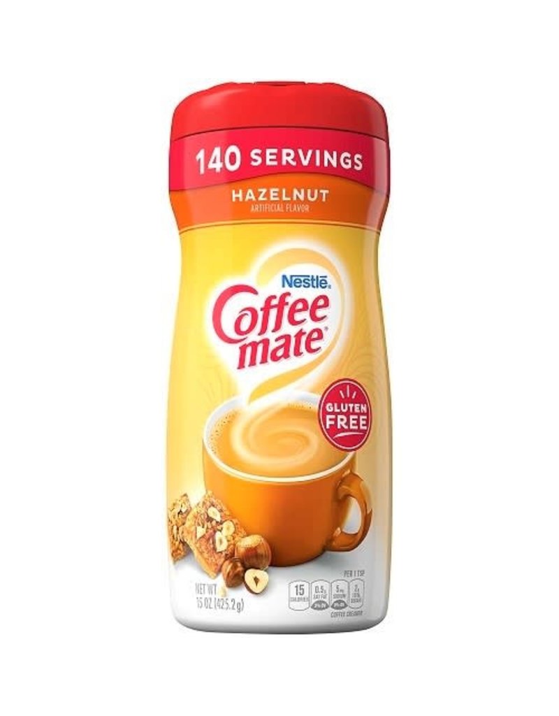 Coffee-Mate Coffeemate Hazelnut Powder, 15 oz, 6 ct