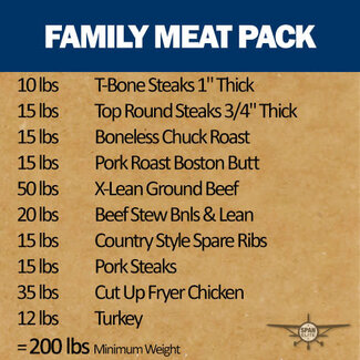 Family Meat Pack, 200 lbs