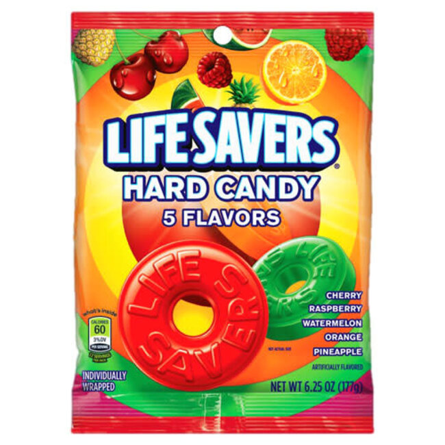 Lifesavers 5 Flavor bag, 6.25 oz