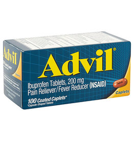 Advil Advil Ibuprofen Caplets, 100 ct (Pack of 6)