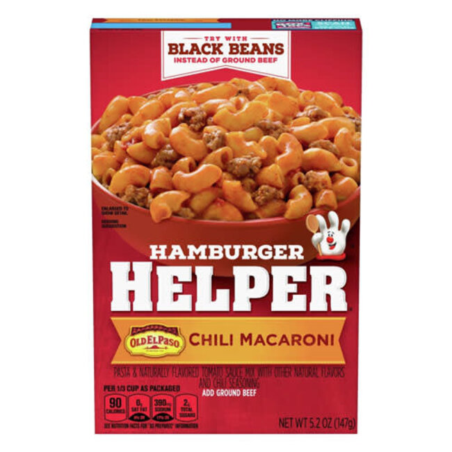 Hamburger Helper Chili Mac Dinner, 5.2 oz, 12 ct