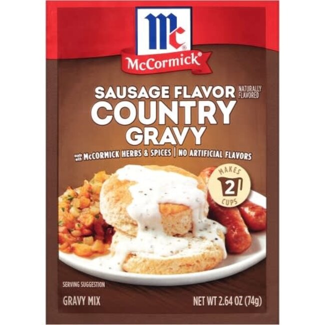 Mccormick Country Gravy Sausage Flavor, 2.64 oz, 8 ct