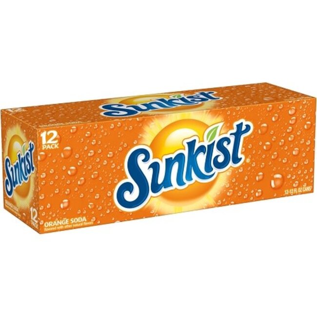 Sunkist Orange, 12 oz, 2-12 ct