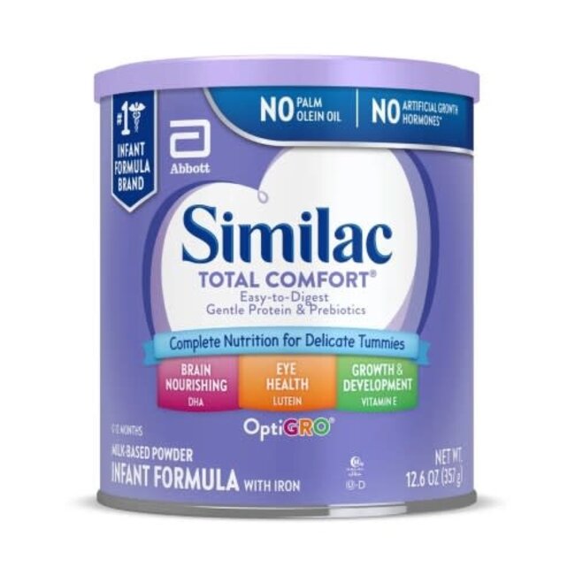 Similac Total Comfort Powder Baby Formula, 12.6 oz, 6ct