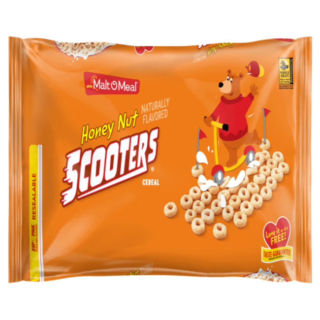 Malt-O-Meal Honey Nut Scooters, 31 oz, 6 ct
