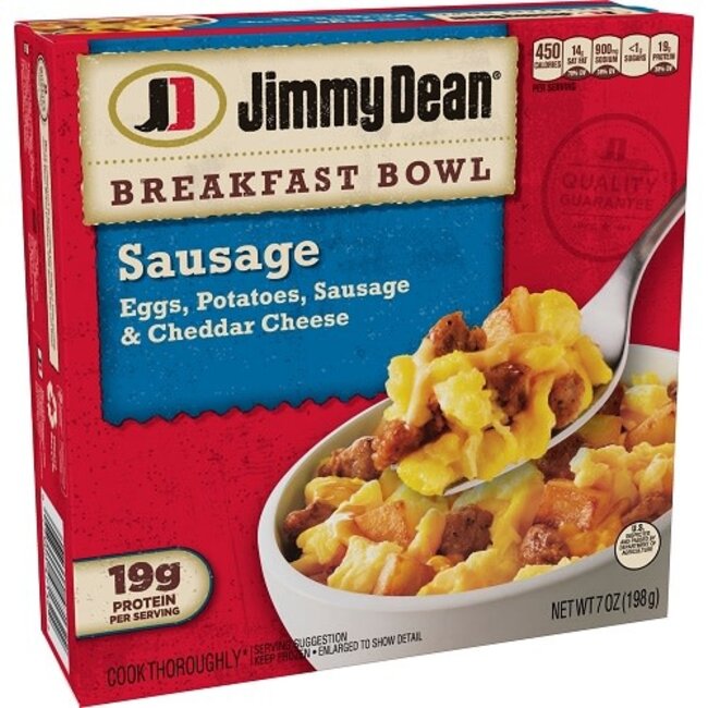 Jimmy Dean Sausage Breakfast Bowl, 7 oz, 8 ct