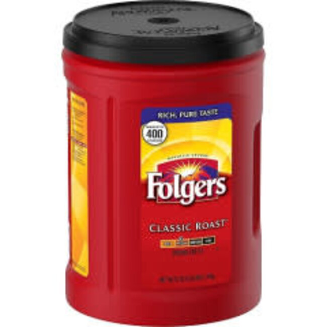Folgers Ground Coffee Classic Roast, 43.5 oz, 6 ct