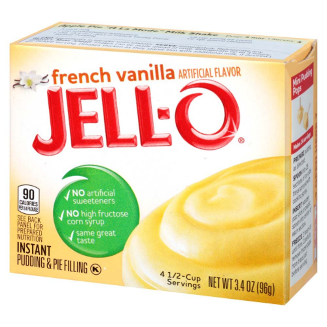 Jell-O Pudding Mix French Vanilla, 3.4 oz