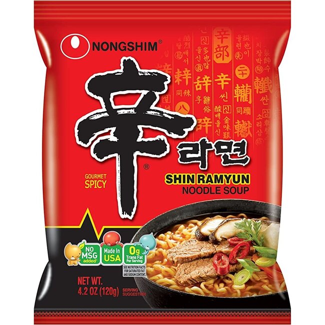 Nongshim Shin Ramyun Noodle Soup, 4.2 oz, 10 ct - Span Elite