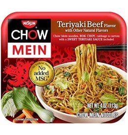 Nissin Nissin Chow Mein Teriyaki Beef, 4 oz, 8 ct