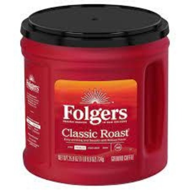 Folgers Coffee Ground Classic Roast, 25.9 oz, 6 ct