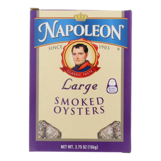 Napoleon Large Smoked Oysters, 3.66 oz