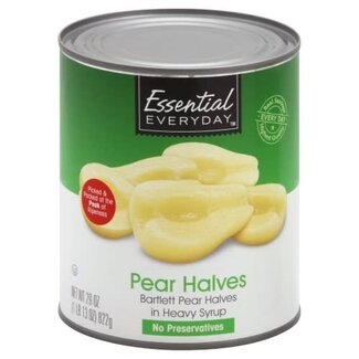 Essential Everyday Essential Everyday Pear Halves Heavy Syrup, 29 oz, 12 ct