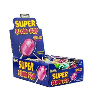 Charms Charms Super Blow Pop Candy, 48 ct