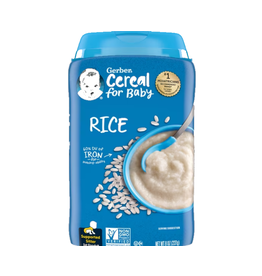 Gerber Gerber Baby Cereal Rice, 8 oz, 6 ct