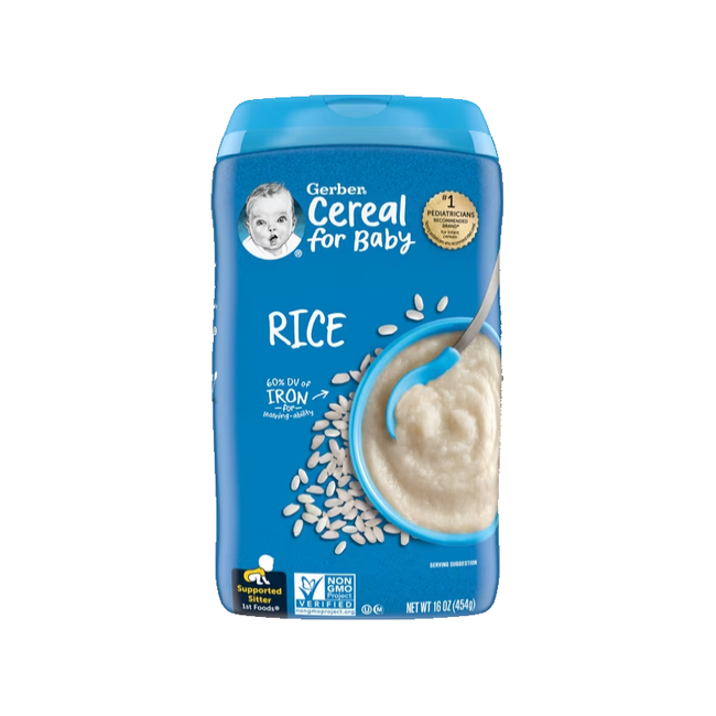 Gerber Baby Cereal Rice, 16 oz