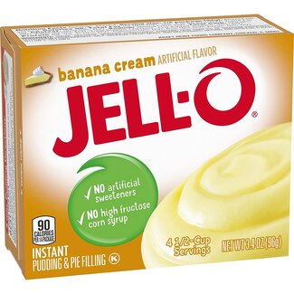 Jell-O Jell-O Banana Cream Instant Pudding, 3.4 oz
