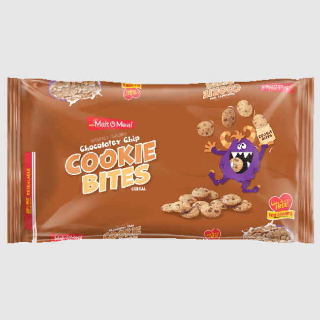 Malt-O-Meal Chocolaty Chip Cookie Bites Cereal, 34 oz