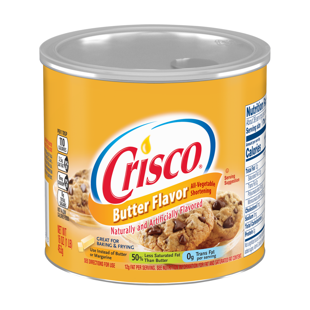 Crisco Butter Flavor All Vegetable Shortening, 48 oz. (Pack