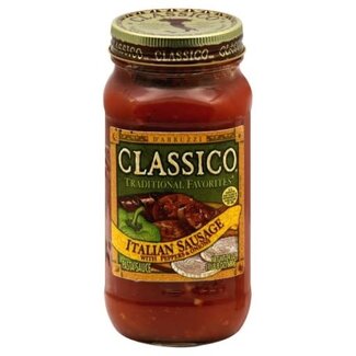 Classico Classico Italian Sausage With Peppers And Onions Pasta Sauce, 24 oz