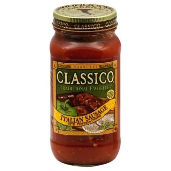 Classico Italian Sausage With Peppers And Onions Pasta Sauce, 24 oz