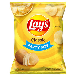 Lay's Lay's Classic Potato Chips Family Size, 13 oz, 8 ct