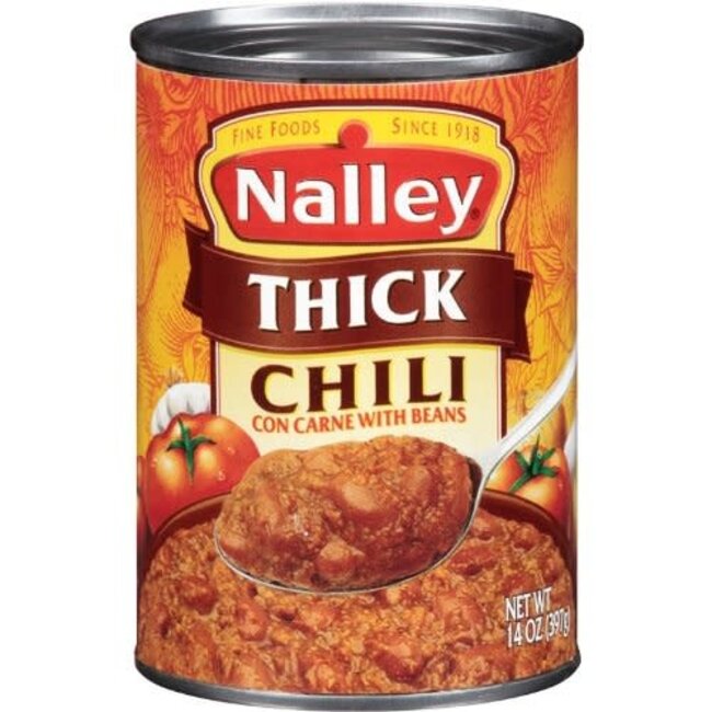 Nalley Thick Chili With Beans, 14 oz