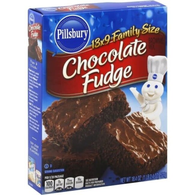 Pillsbury Chocolate Fudge Brownie, 18.4 oz, 12 ct