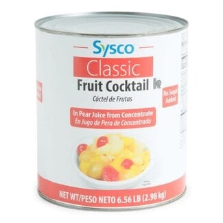 Sysco Classic Sysco Fruit Cocktail In Pear Juice, #10, 6 ct